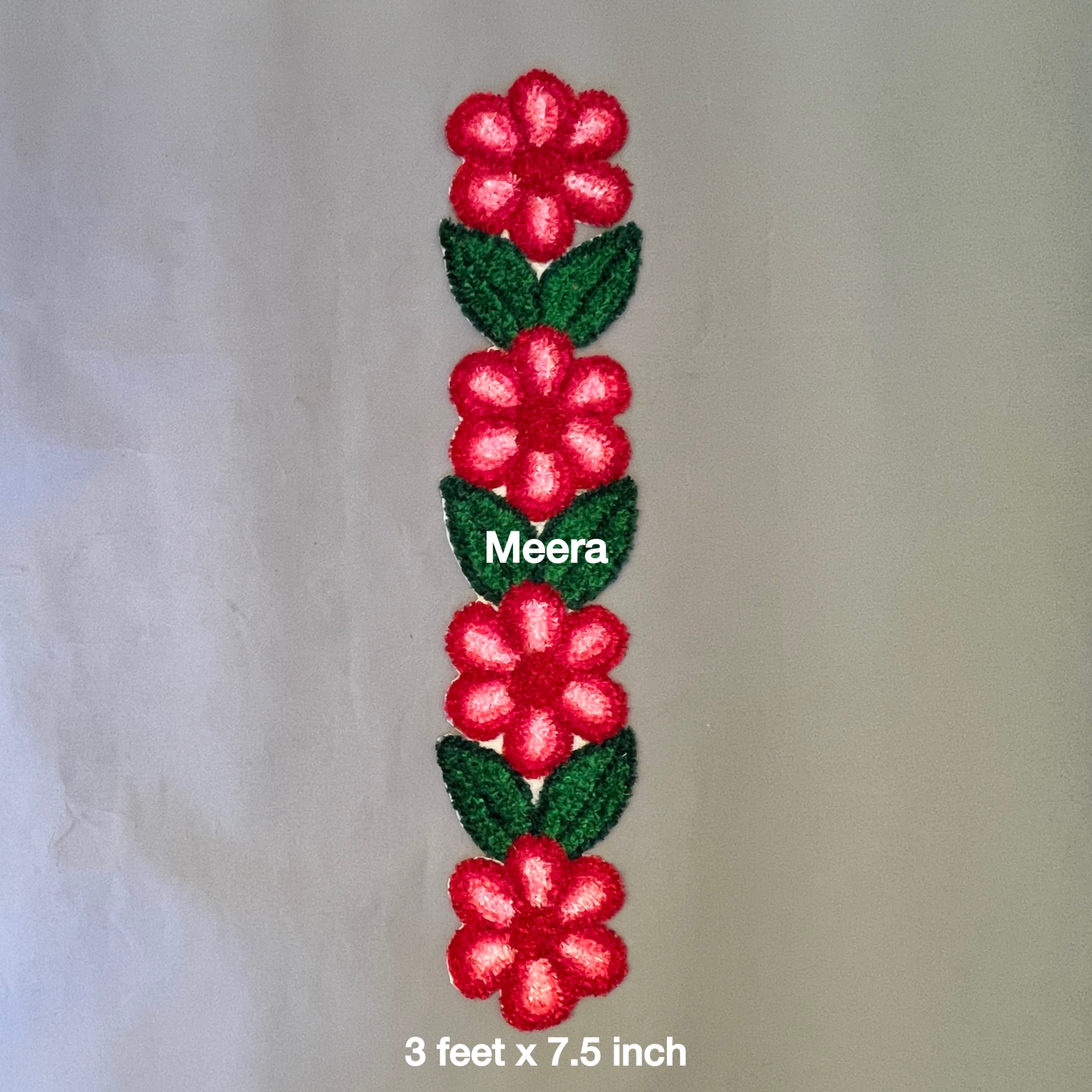 Aboli Flower Rangoli Border Mats