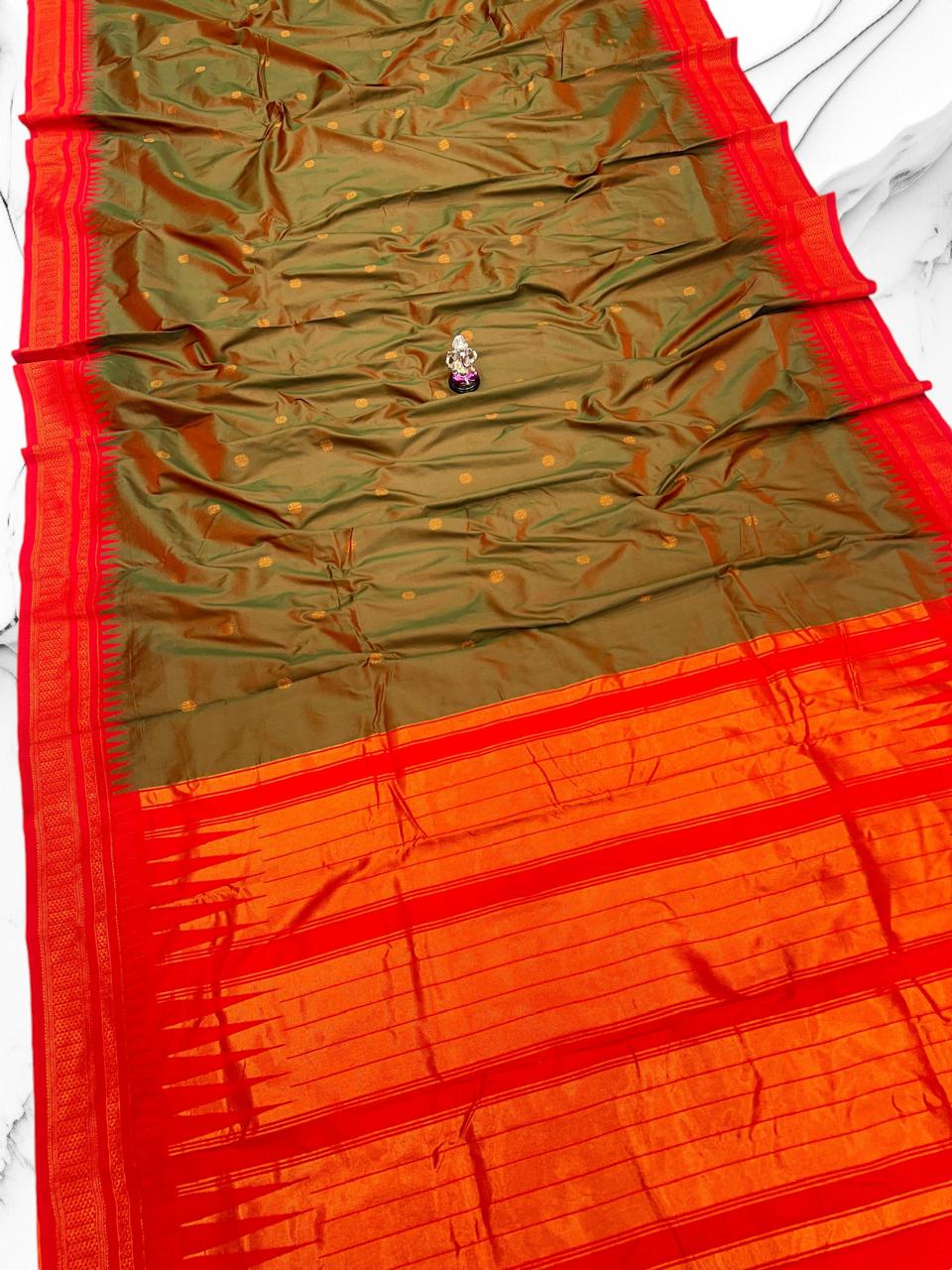 Anjiri Semi Silk Ilkal Saree