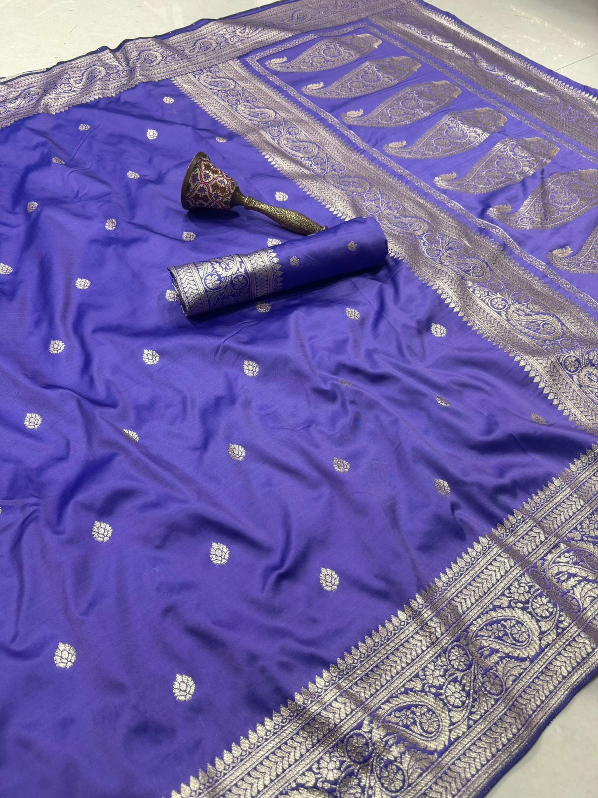 Koyari Pallu + Koyari Border Semi Silk Paithani