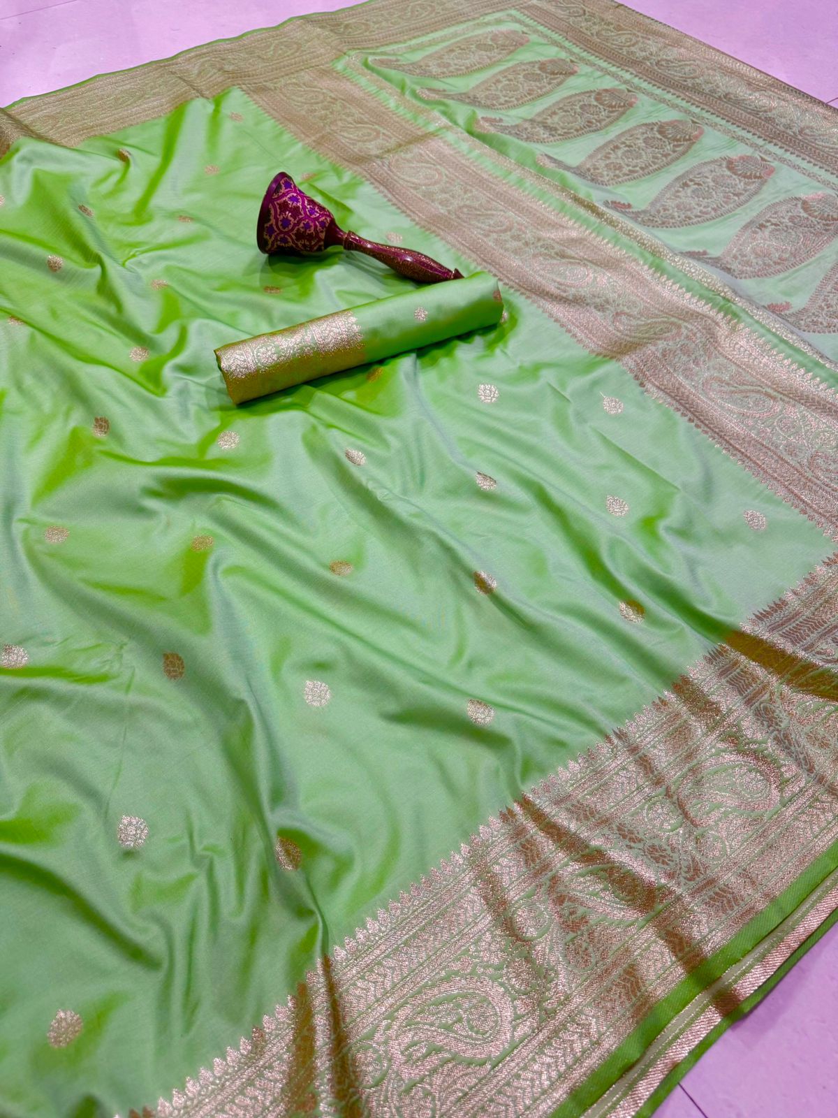 Koyari Pallu + Koyari Border Semi Silk Paithani