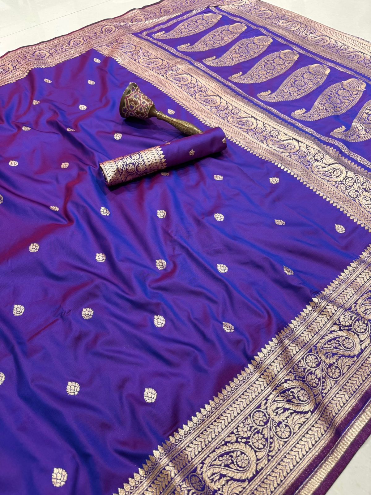 Koyari Pallu + Koyari Border Semi Silk Paithani
