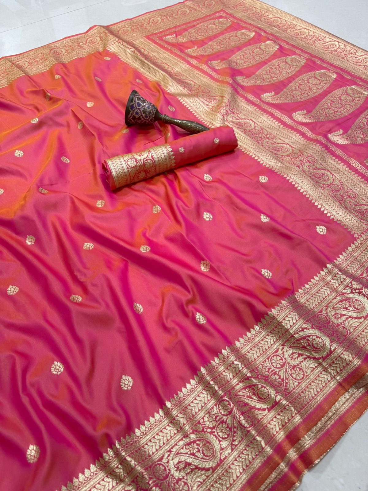 Koyari Pallu + Koyari Border Semi Silk Paithani