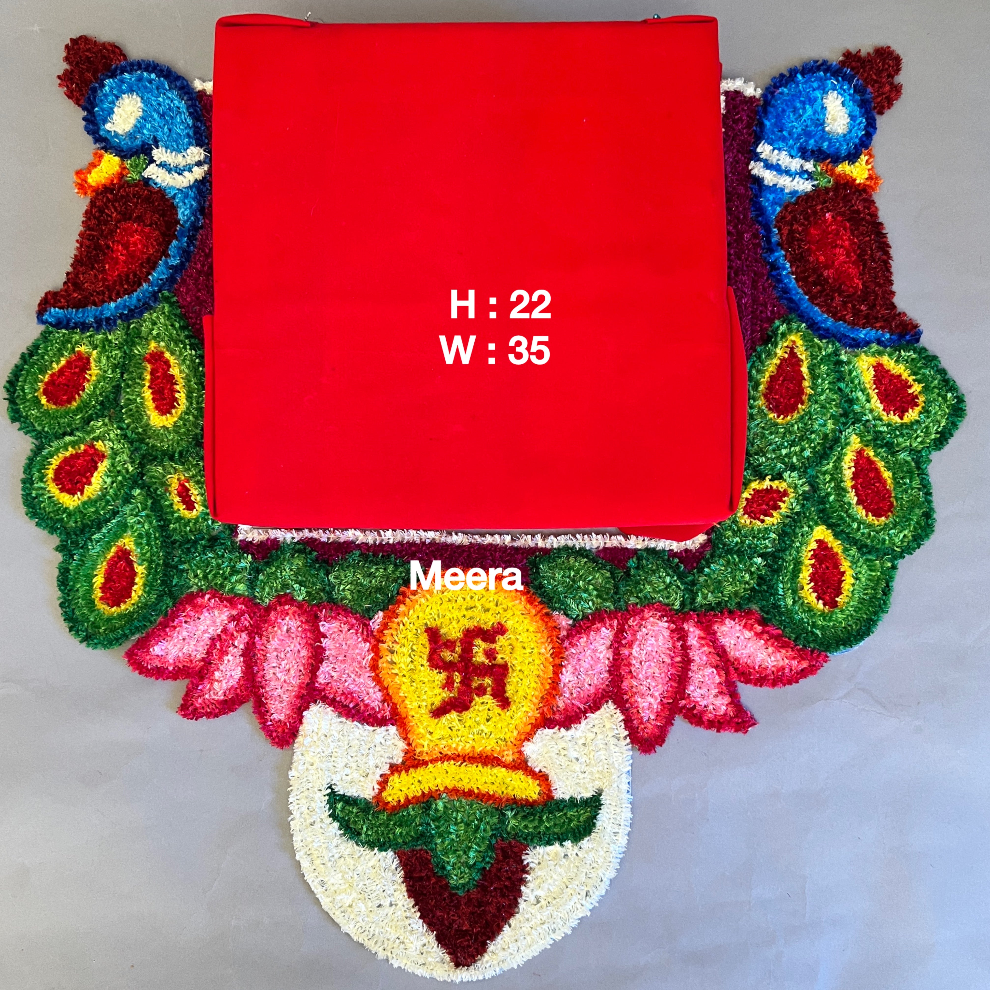 Kalash Chouranga (Chouki) Bhovati Rangoli Mat