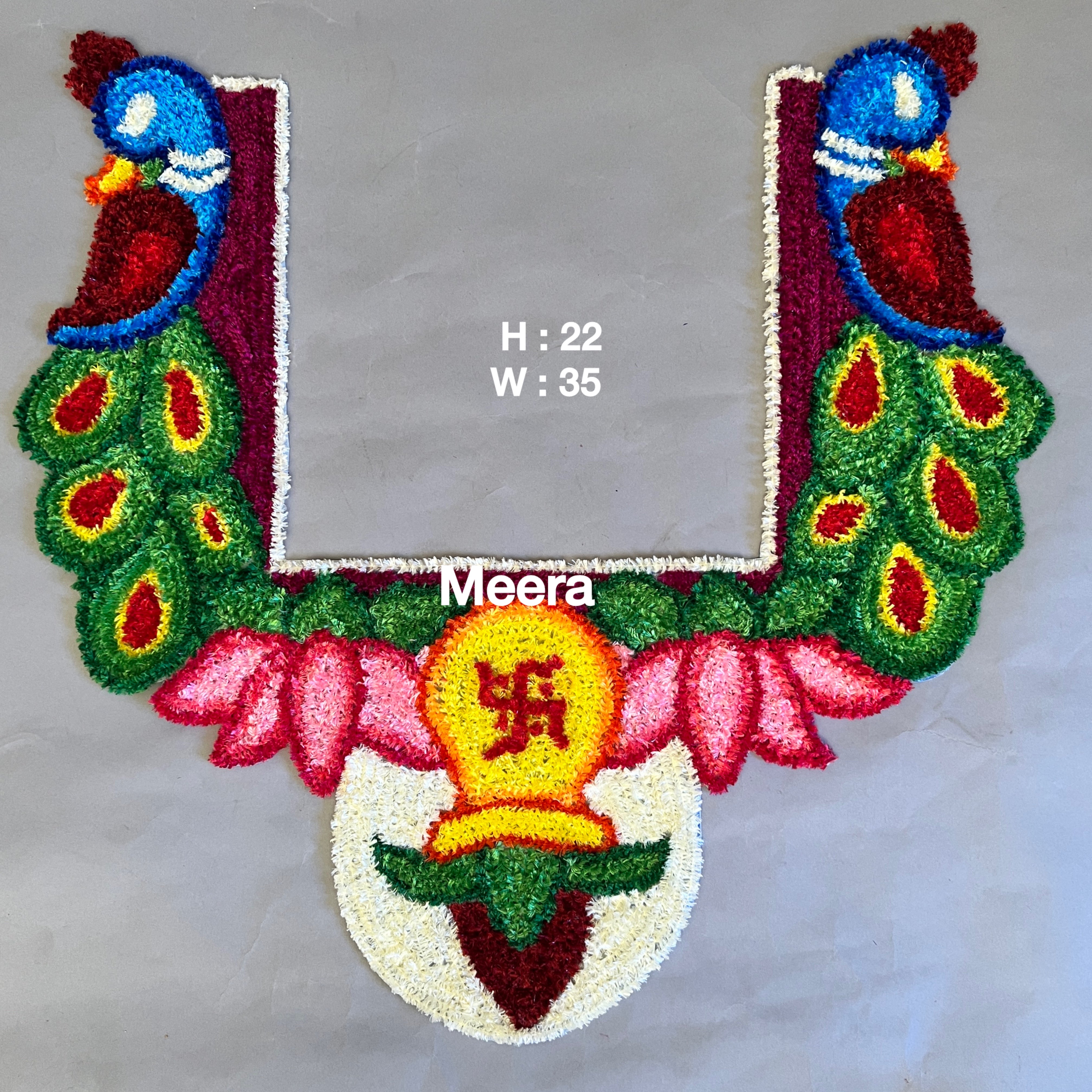 Kalash Chouranga (Chouki) Bhovati Rangoli Mat