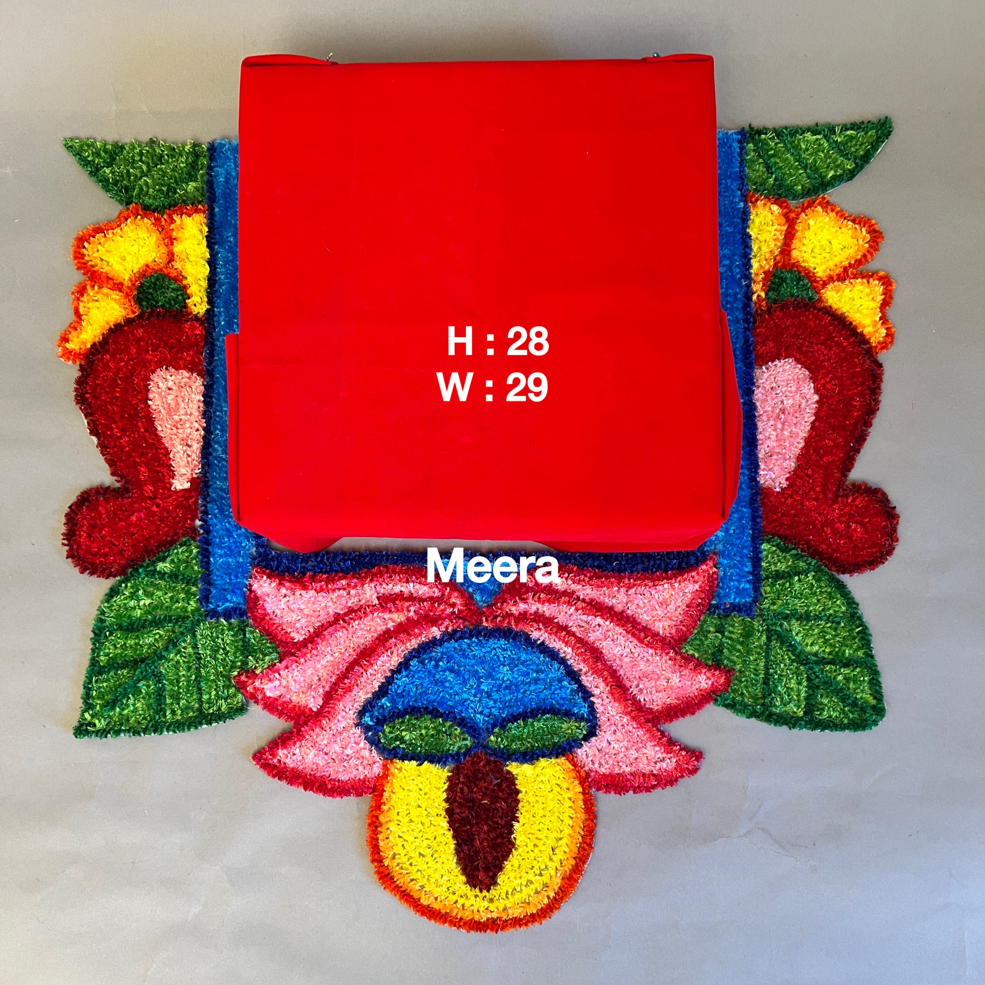 Diya Chouranga (Chouki) Bhovati Rangoli Mat