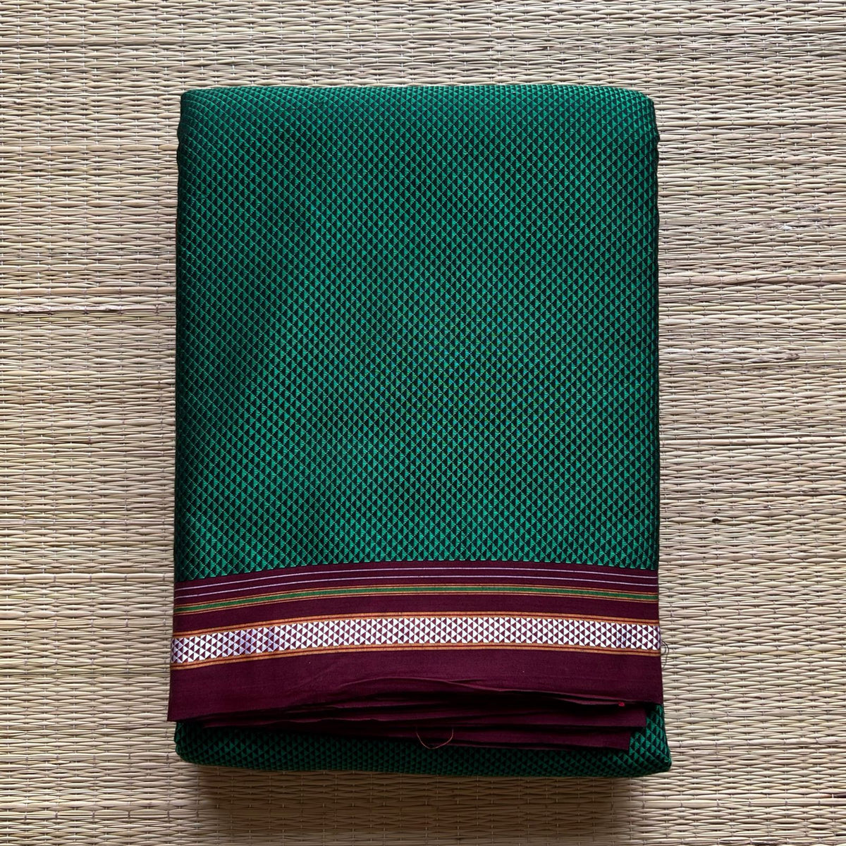 Green with purple border