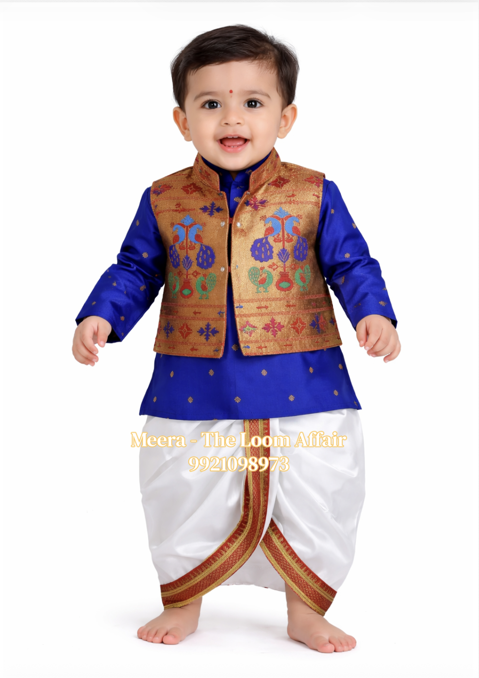 Copper Paithani Set