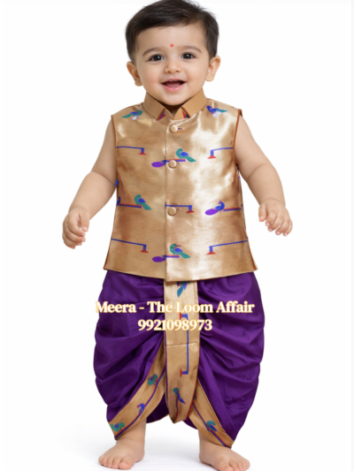 Half Gold Paithani Set