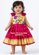 pallu patch with Muniya Boarder Frock
