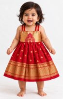 Kalanjali Paithani frock