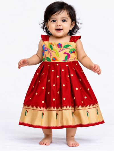 Mor Popat Patch Frock